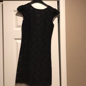 Xs black lace dress